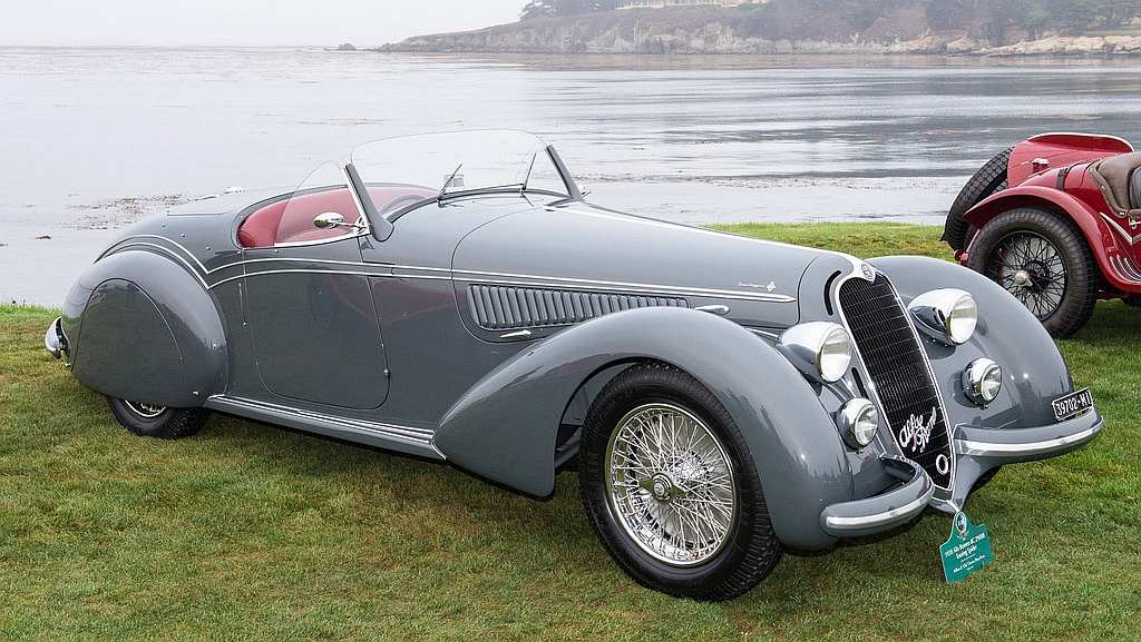 Click to Enlarge-Esc to Close myimgs/ArtDecoCars1937-60/1938 Alfa Romeo 8C 2900B Lungo Spyder.jpg
